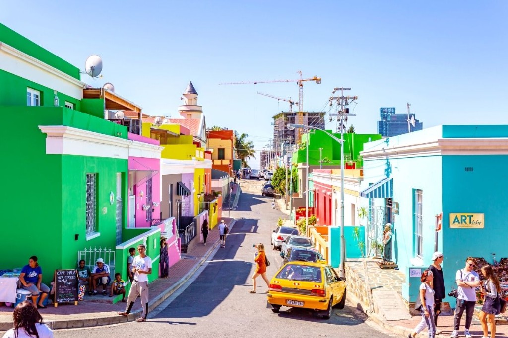 Colourful Bo-Kaap neighbourhood, Cape Town
